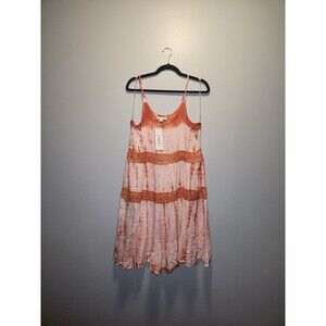 Exist Orange Tie Dye Maxi Dress | XL